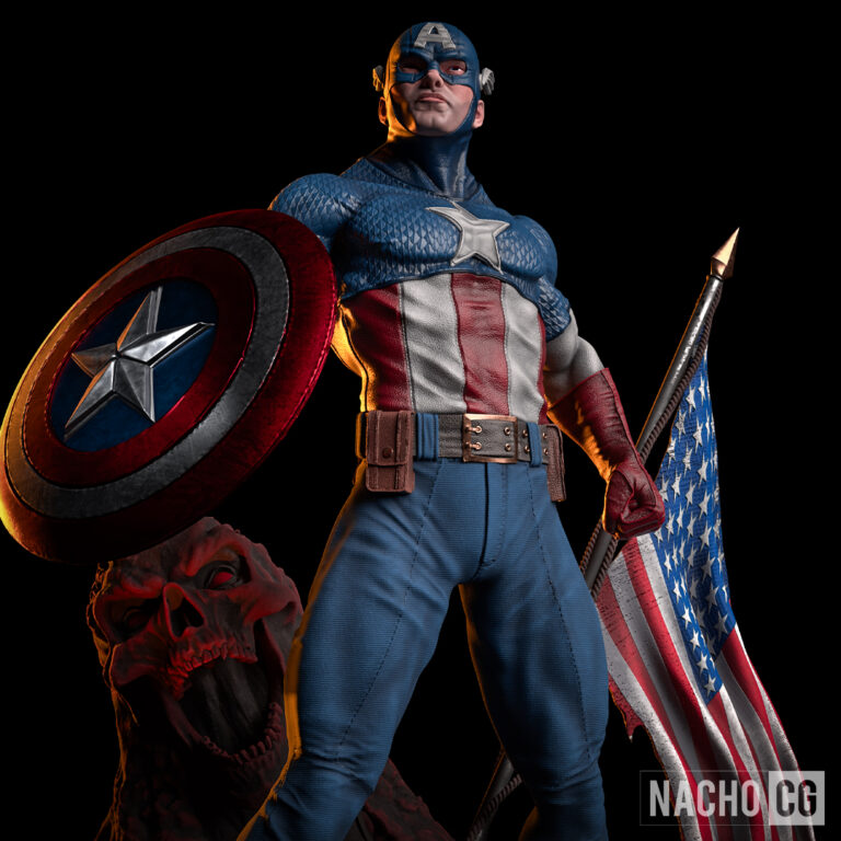 Capitán América 2 Clásico - Marvel - STL Files - STL Forge