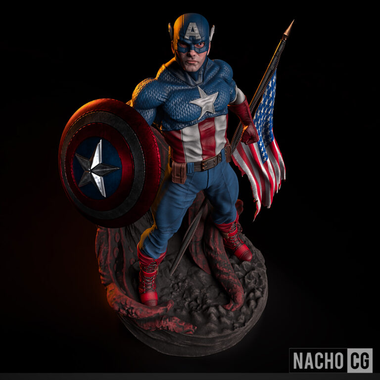 Capitán América 2 Clásico - Marvel - STL Files - STL Forge