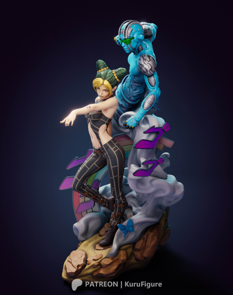 Jolyne Kujo y Stone Free - Jojo's Bizarre Adventure - STL Files