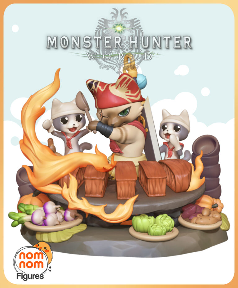 Meowscular Chef Chibi - Monster Hunter - STL Files