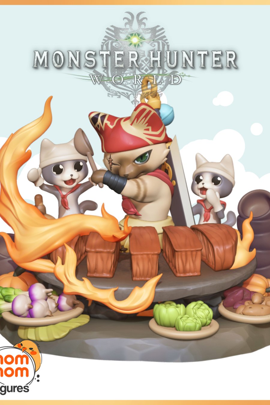 Meowscular Chef Chibi - Monster Hunter - STL Files