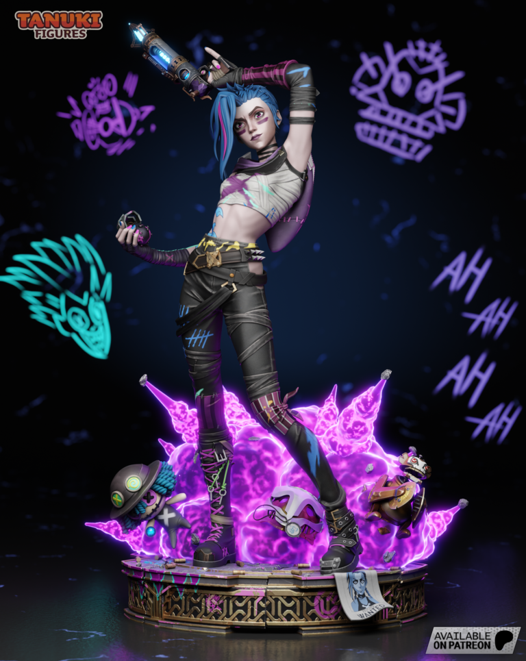 Jinx Arcane 3 - League of Legends - STL Files - STL Forge
