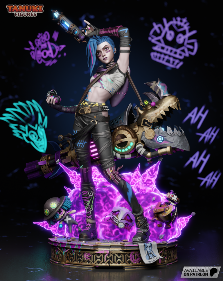 Jinx Arcane 3 - League of Legends - STL Files - STL Forge