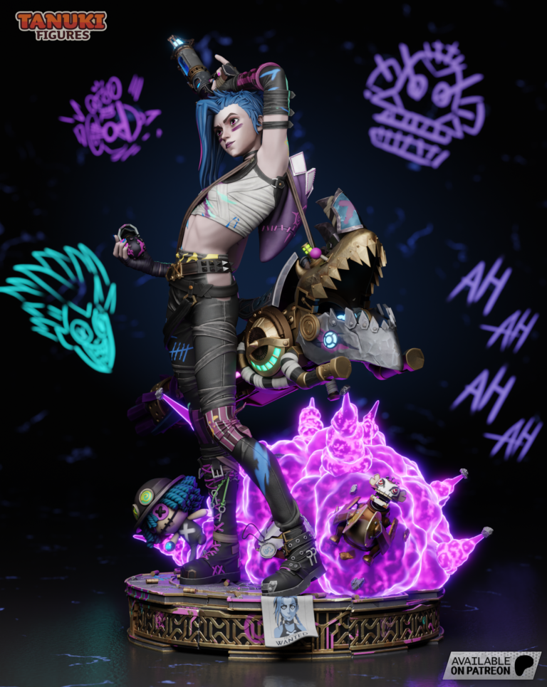 Jinx Arcane 3 - League of Legends - STL Files - STL Forge
