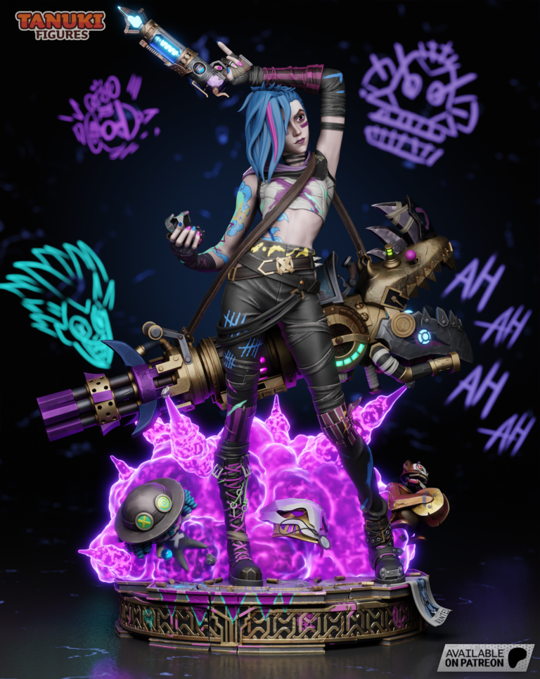 Jinx Arcane 3 - League of Legends - STL Files - STL Forge