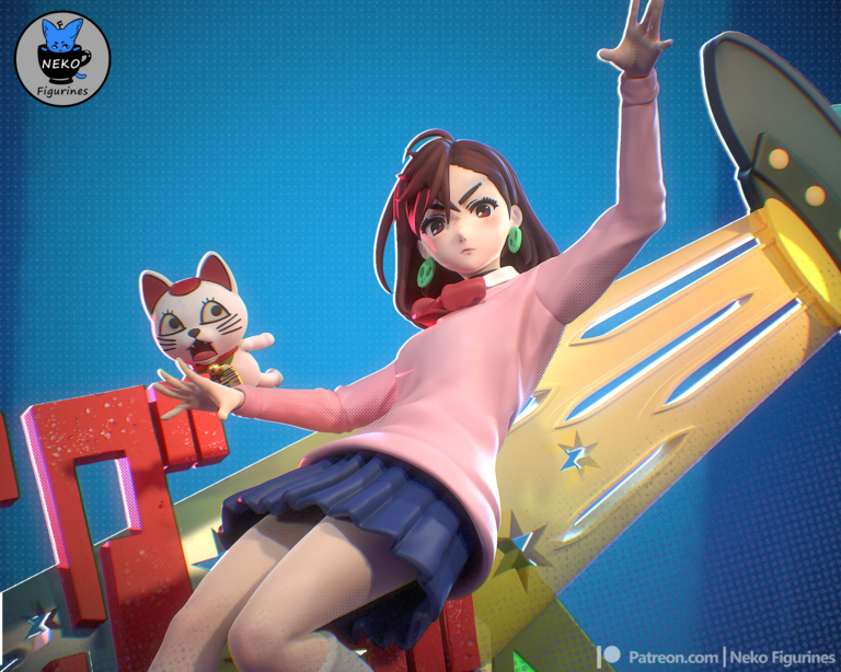 Momo Ayase con Ovni