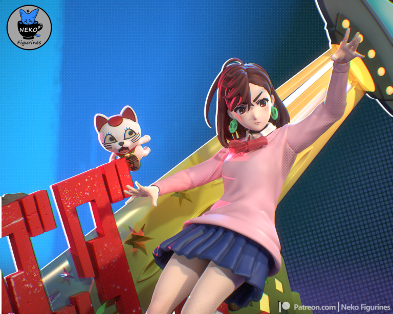 Momo Ayase 3 Diorama - Dandadan - STL Files - STL Forge