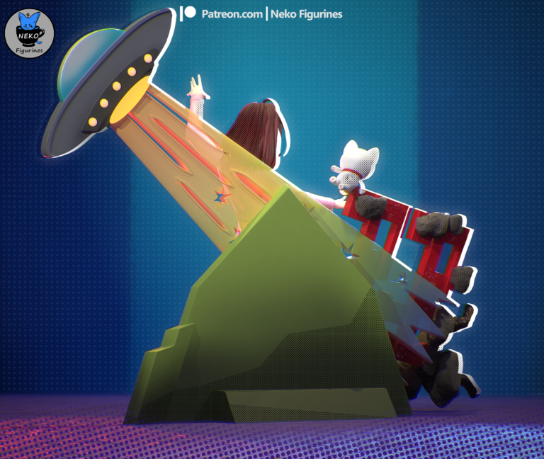 Momo Ayase 3 Diorama - Dandadan - STL Files - STL Forge