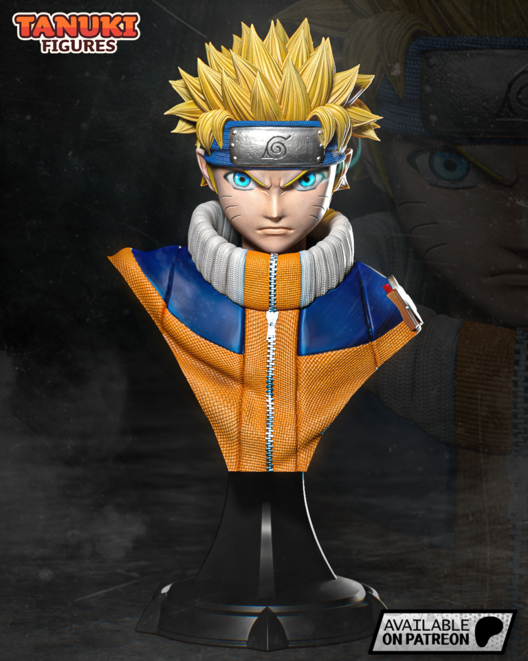 Naruto Uzumaki + Busto - Naruto - STL Files - STL Forge