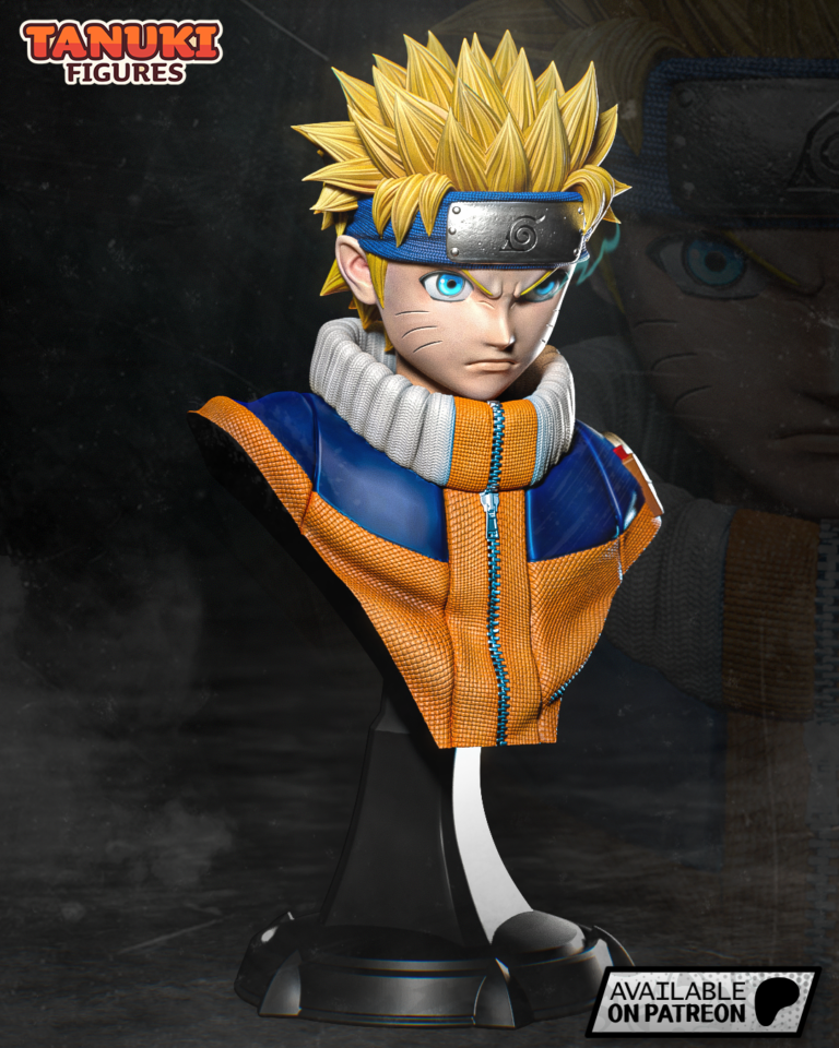 Naruto Uzumaki + Busto - Naruto - STL Files - STL Forge