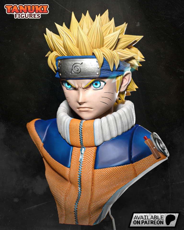 Naruto Uzumaki + Busto - Naruto - STL Files - STL Forge