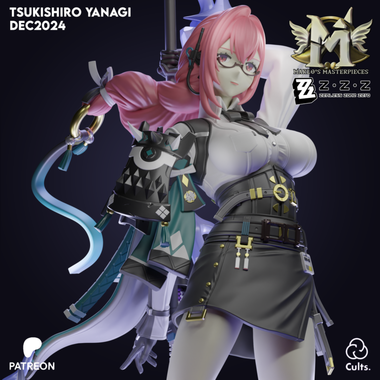Tsukishiro Yanagi - Zenless Zone Zero - STL Files - STL Forge