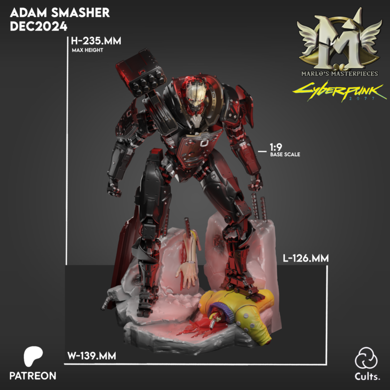 Adam Smasher - Cyberpunk - STL Files - STL Forge