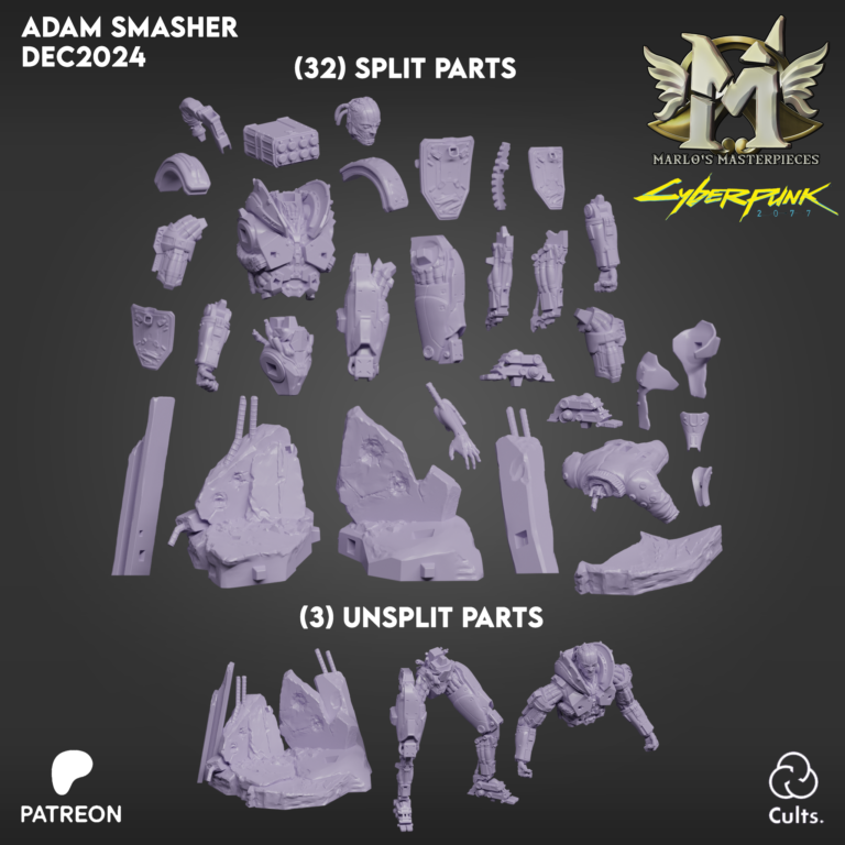 Adam Smasher - Cyberpunk - STL Files - STL Forge