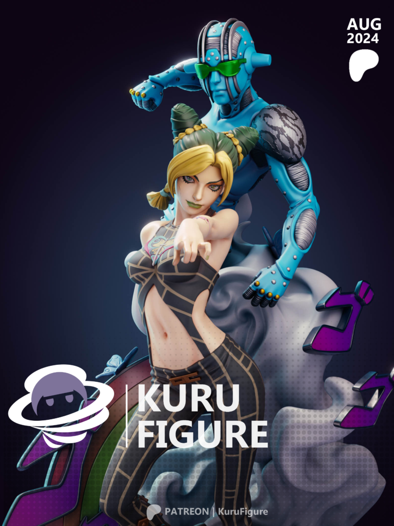 Jolyne y Stone Free cuerpo a la mitad