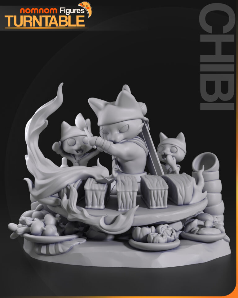 Meowscular Chef Chibi - Monster Hunter - STL Files