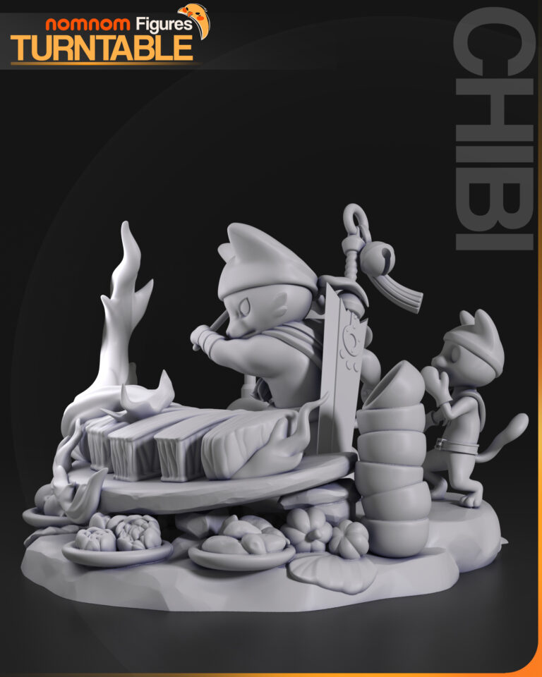 Meowscular Chef Chibi - Monster Hunter - STL Files