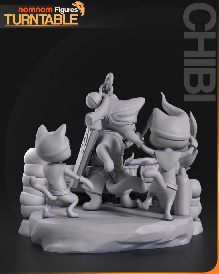 Meowscular Chef Chibi - Monster Hunter - STL Files