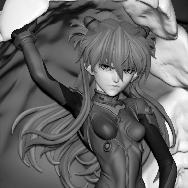 Asuka + Eva Diorama - Neon Genesis Evangelion - STL Files