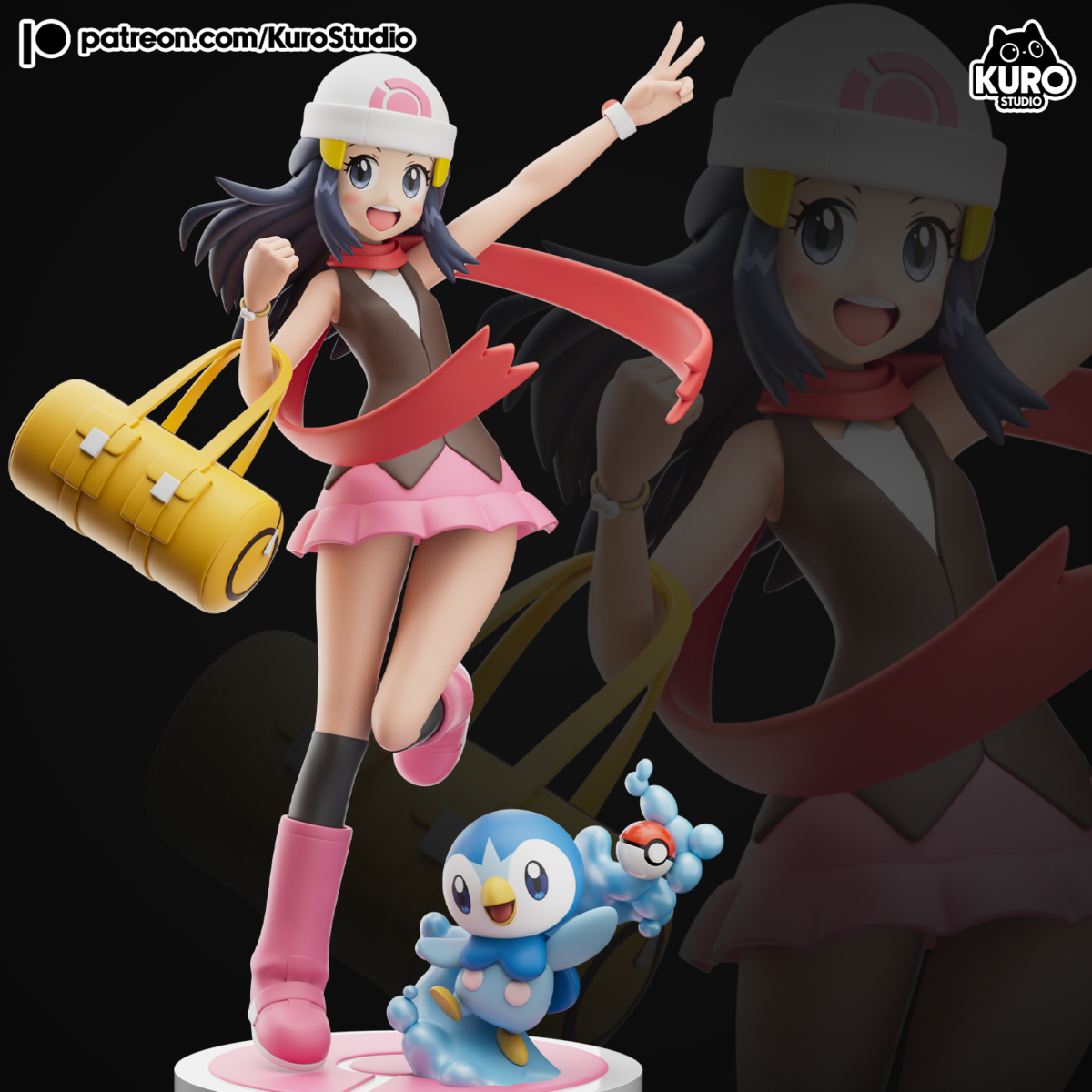 Dawn y Piplup juntos