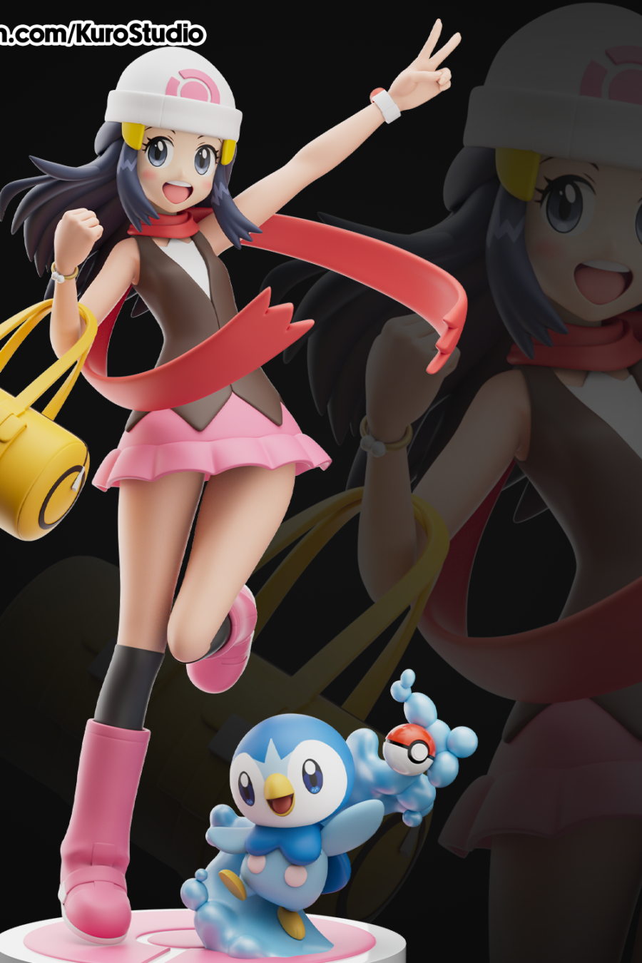 Dawn y Piplup juntos