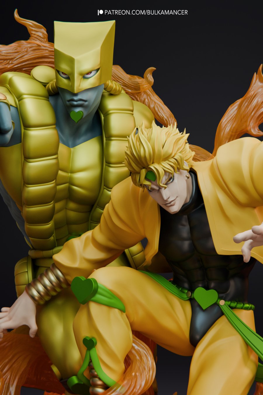 Dio Brando y The World Diorama cuerpo a la mitad