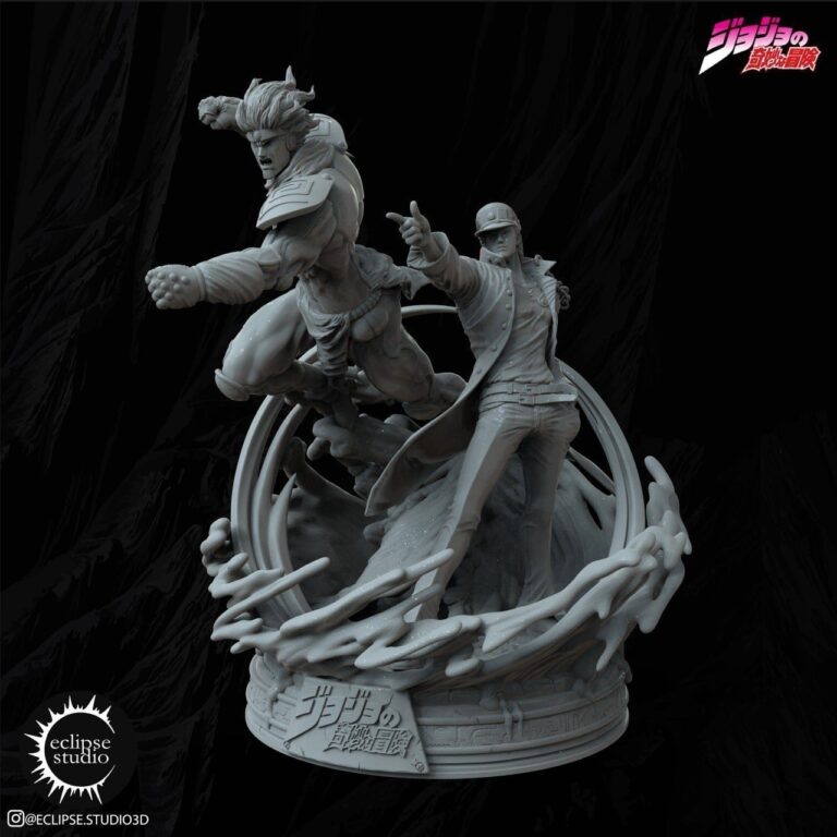 Jotaro Kujo y Star Platinum - Jojo's Bizarre Adventure - STL Files