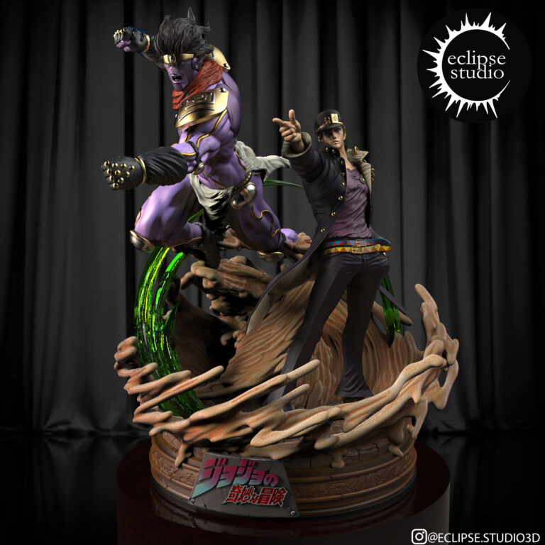 Jotaro Kujo y Star Platinum - Jojo's Bizarre Adventure - STL Files