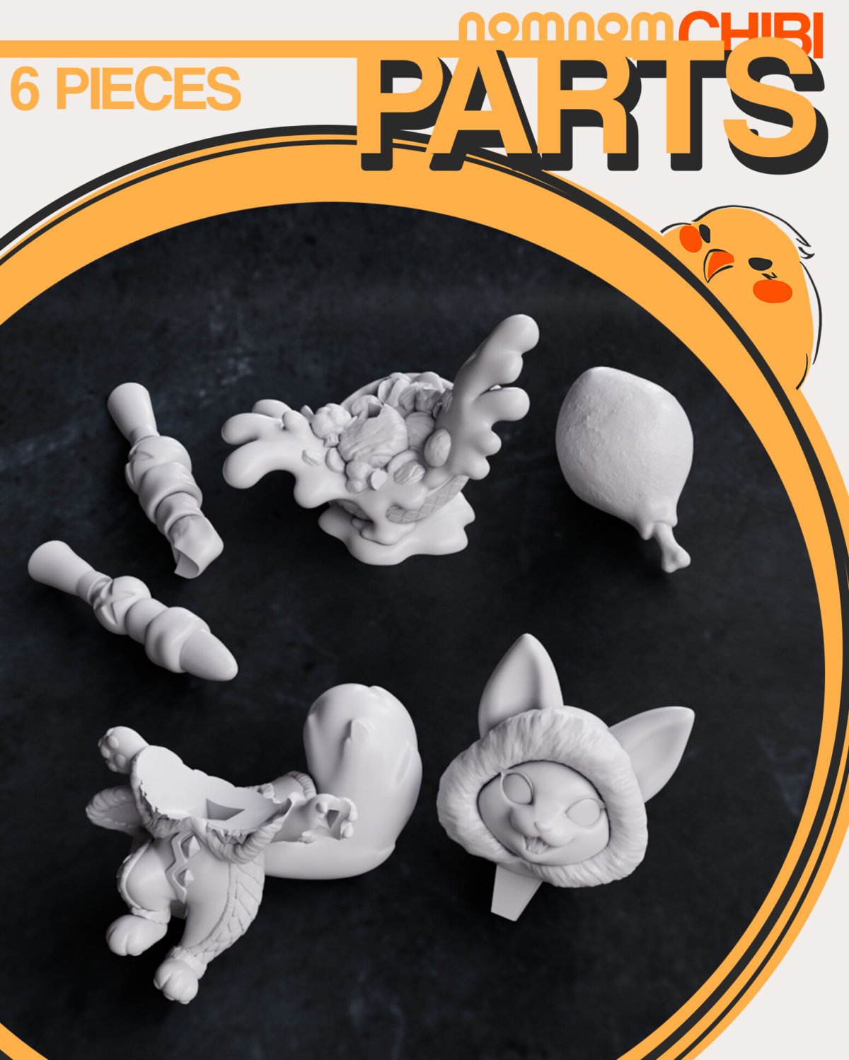 nomnom figures parts