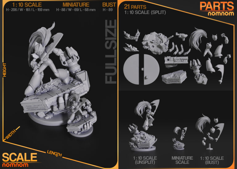 Zero + Busto - Mega Man - STL Files - STL Forge