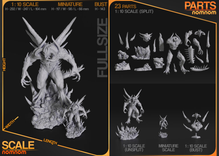 Dark Lord + Busto - Diablo - STL Files - STL Forge