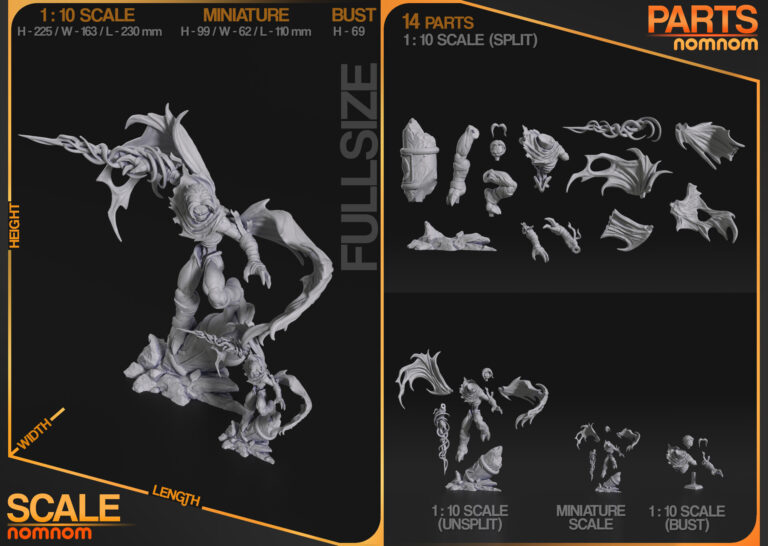 Raziel + Busto - Soul Reaver - STL Files - STL Forge