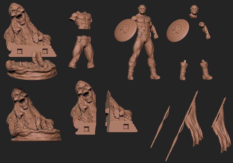 Capitán América 2 Clásico - Marvel - STL Files - STL Forge