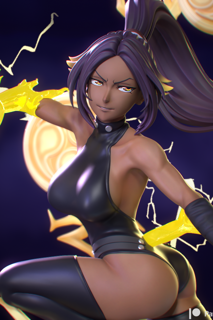 Yoruichi cuerpo a la mitad