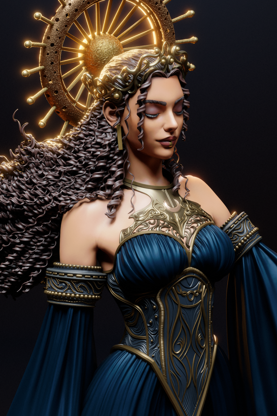 Diosa Nyx de cerca