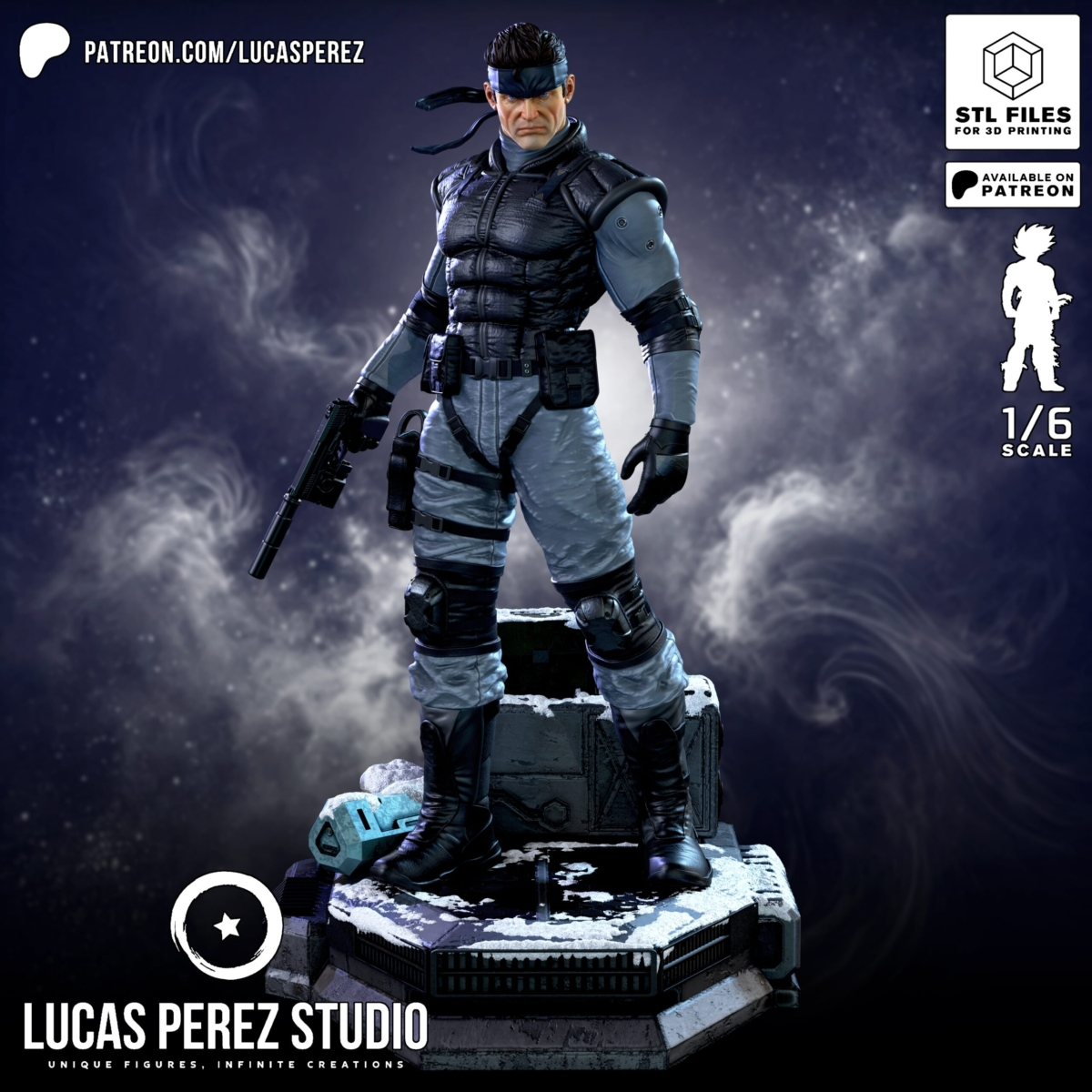 Solid Snake cuerpo completo