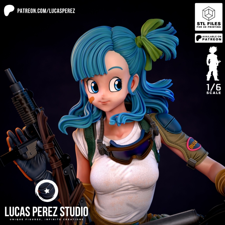 Bulma adolescente de cerca