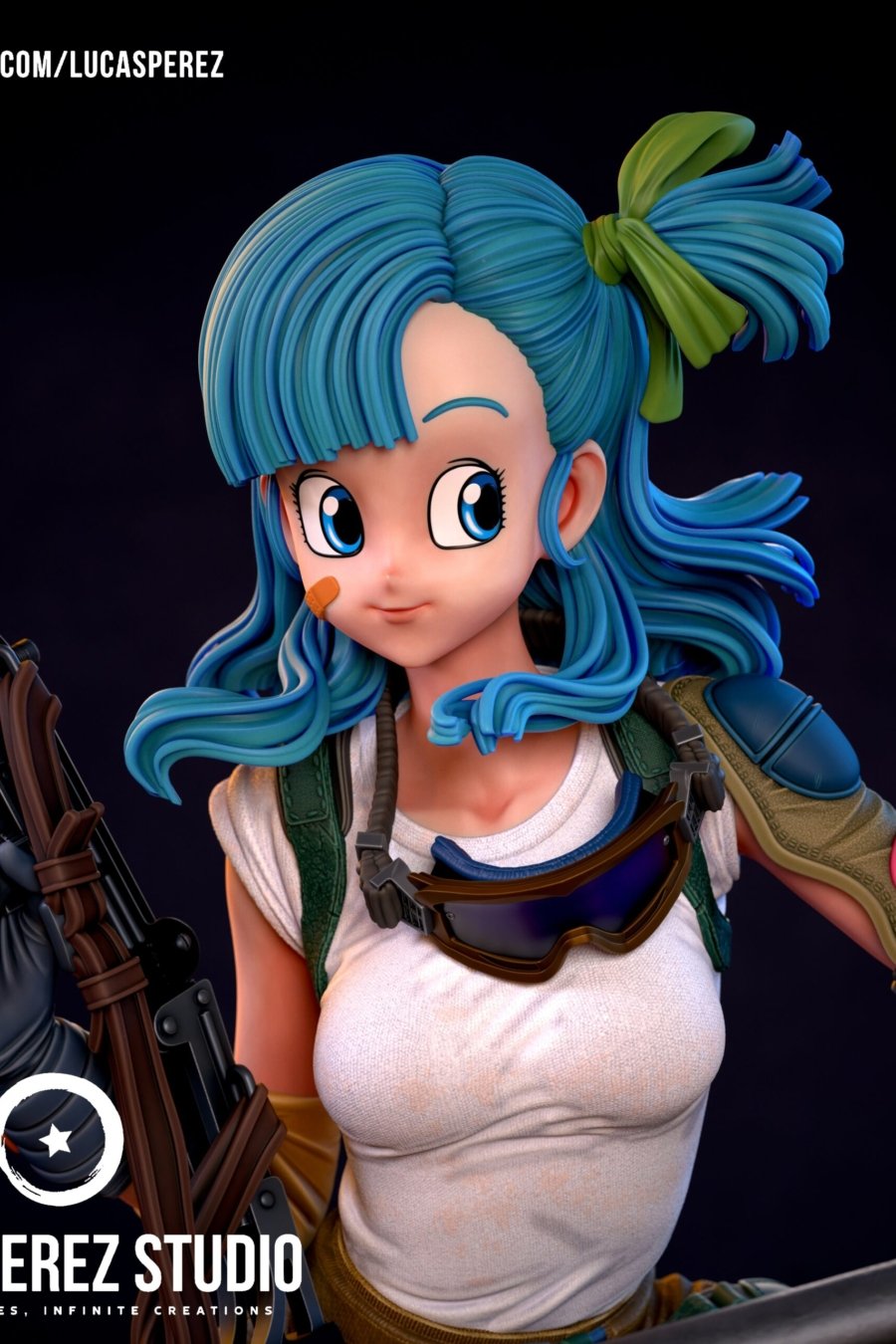 Bulma adolescente de cerca
