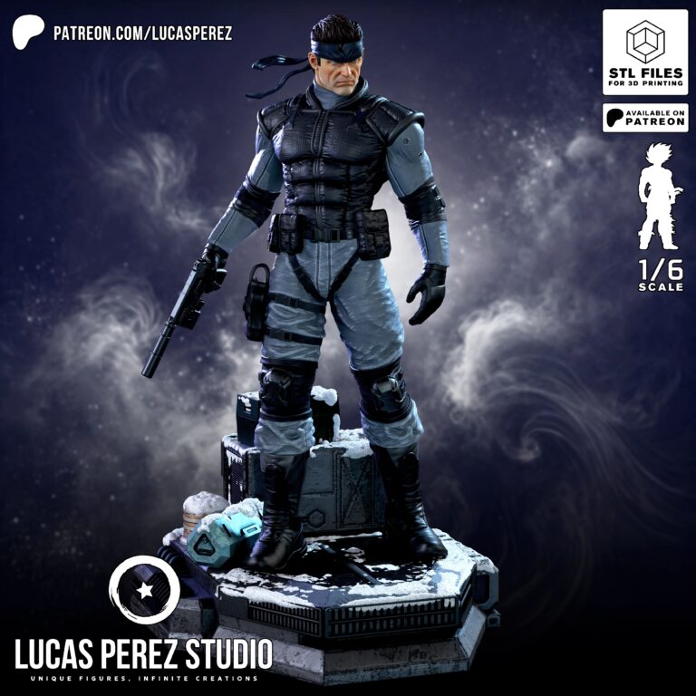 Solid Snake - Metal Gear - STL Files - STL Forge