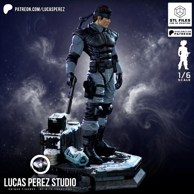 Solid Snake - Metal Gear - STL Files - STL Forge