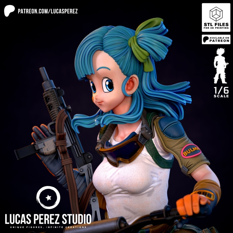 Bulma Adolescente - Dragon Ball - STL Files - STL Forge