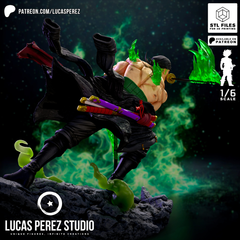 Roronoa Zoro 2 - One Piece - STL Files - STL Forge
