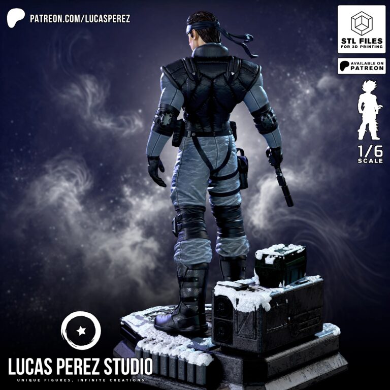 Solid Snake - Metal Gear - STL Files - STL Forge