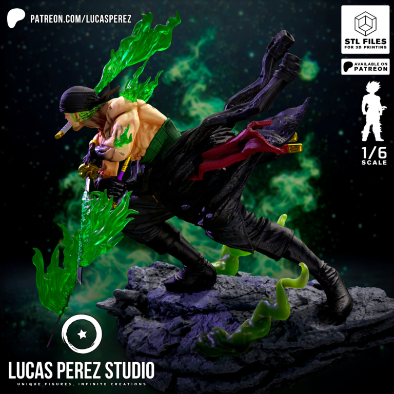 Roronoa Zoro 2 - One Piece - STL Files - STL Forge