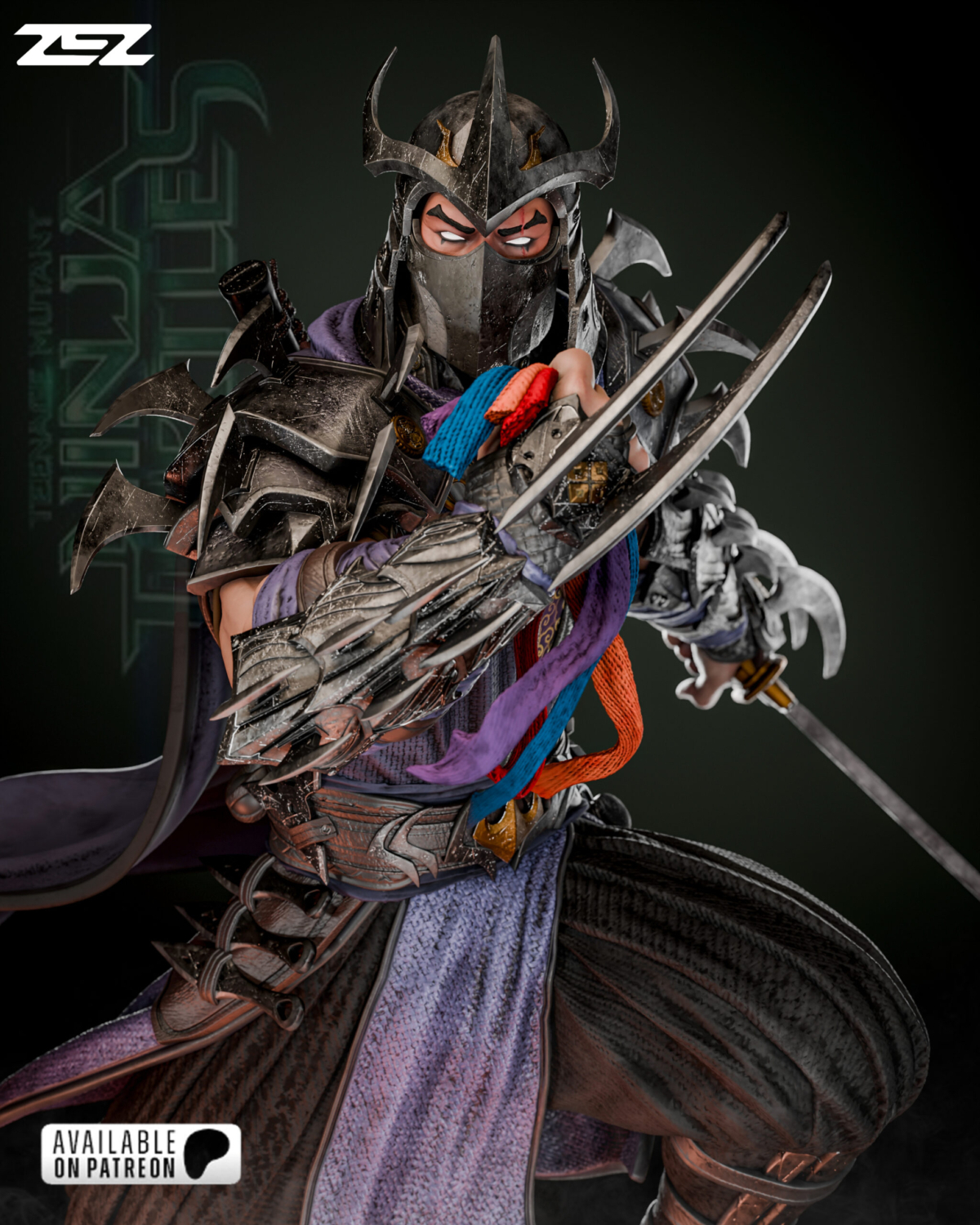 Shredder de cerca