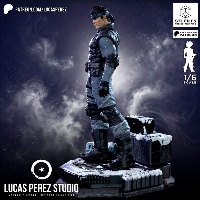 Solid Snake - Metal Gear - STL Files - STL Forge