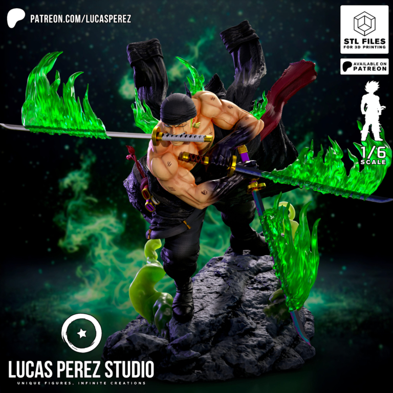 Roronoa Zoro 2 - One Piece - STL Files - STL Forge