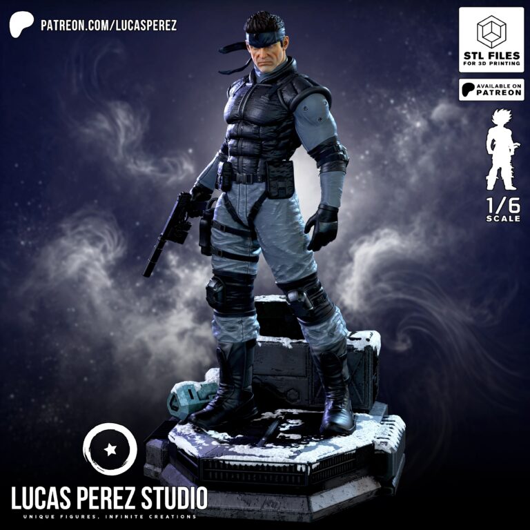 Solid Snake - Metal Gear - STL Files - STL Forge