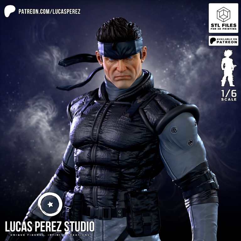 Solid Snake - Metal Gear - STL Files - STL Forge