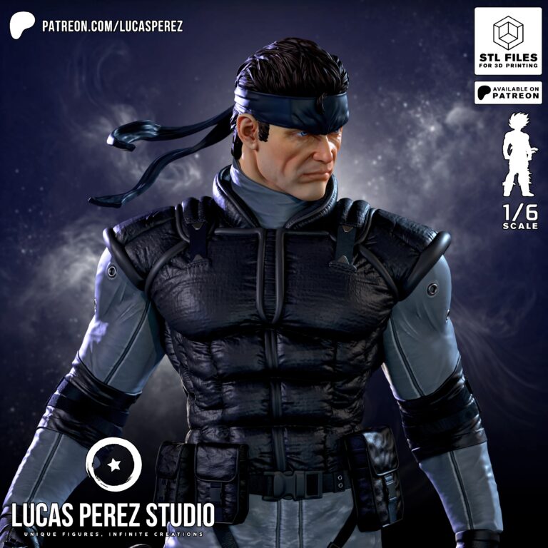 Solid Snake - Metal Gear - STL Files - STL Forge